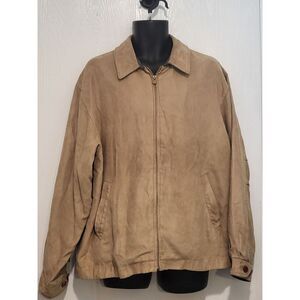 Rainforest Field Coat Men Sz L Tan Full Zip Outdoors Casual Winter Workwear‎